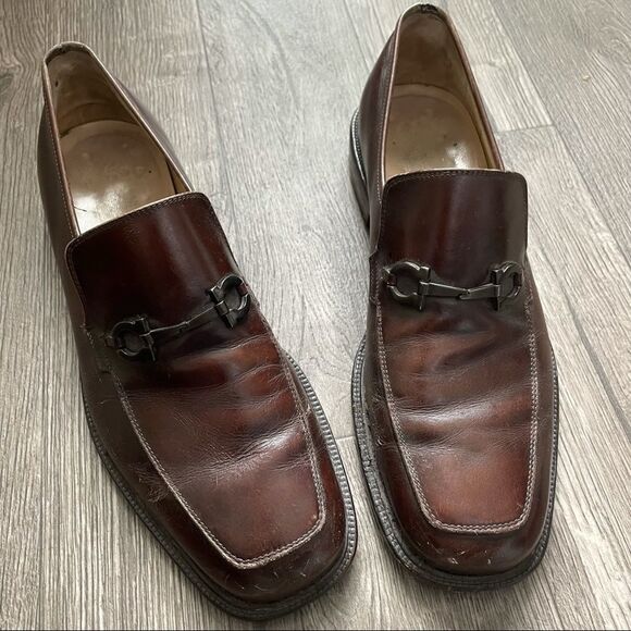 Salvatore Ferragamo Brown Leather Loafers main image 11
